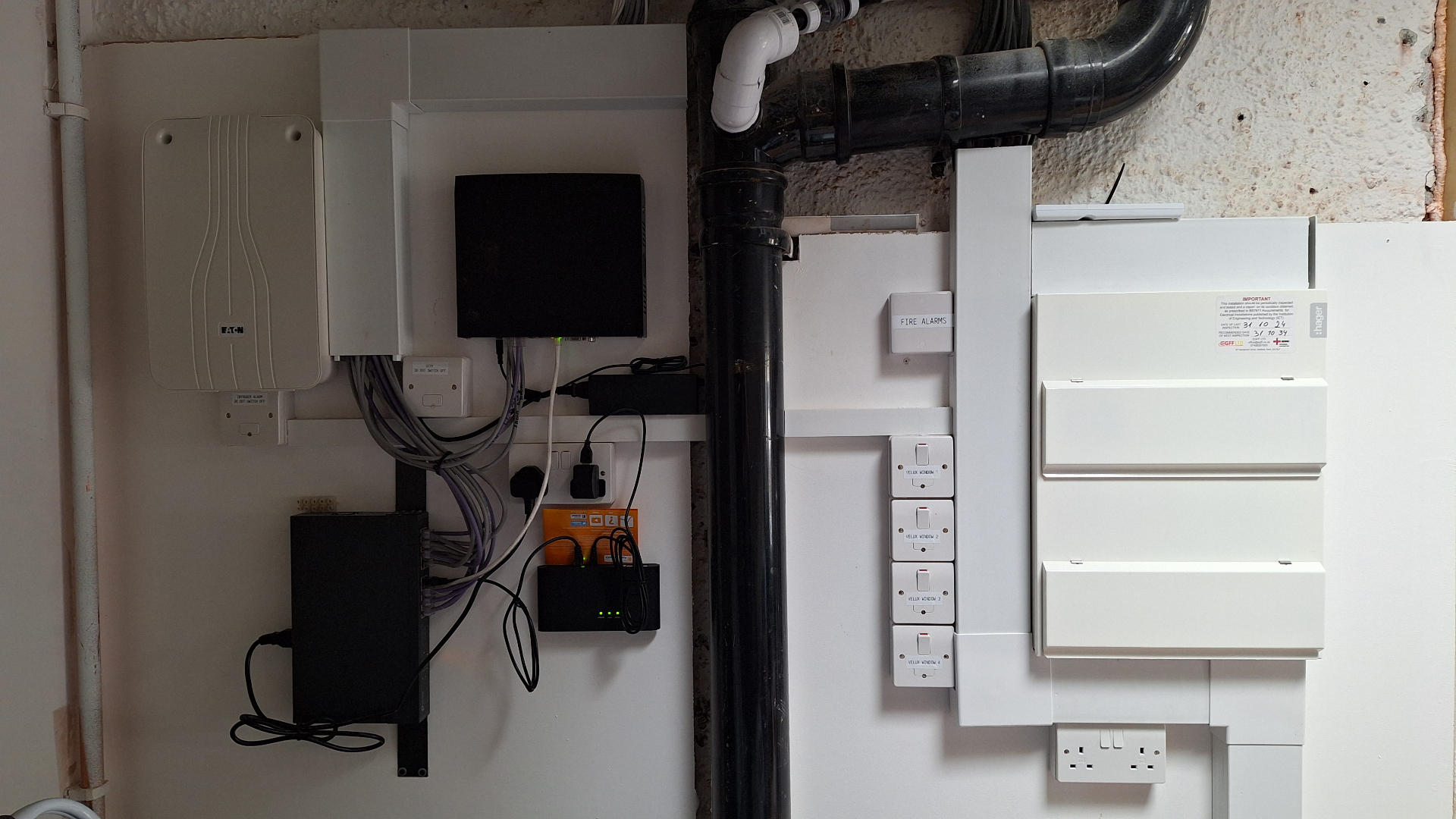 consumer unit and fire alarm installation by EGFF Ltd in Essex